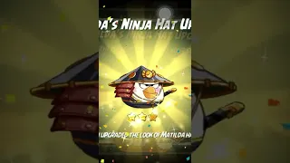 Ninja hat set evolution part 1 - full set lv 2 (Angry birds 2) 😎 #shorts