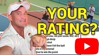 How to Tell Your Pickleball Rating: Features Matches from 3.0 - 5.0