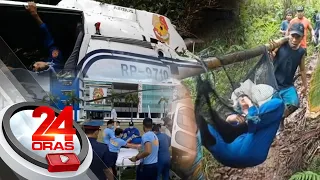 Isa patay at dalawa ang sugatan sa pagbagsak ng helicopter ng PNP | 24 Oras