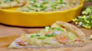 Пирог с красной рыбой. Вкуснейший рыбный пирог из слоеного теста / Salmon pie. Fish pie. Eng sub