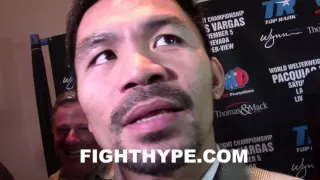 MANNY PACQUIAO OPEN TO CONOR MCGREGOR BOXING MATCH; WARNS HIM IT'S LIKE FIGHTING A SHARK