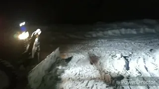 Тестовая уборка снега минитрактор Джинма 264Е