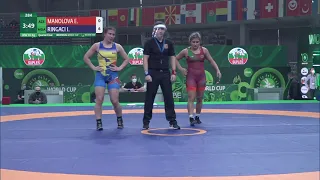 7  65kg  1/4  E. MANOLOVA (AZE) - I. RINGACI (MDA)