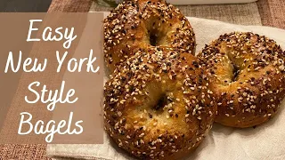 Easy New York Style Bagels | No Knead | No Stand Mixer