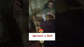 😍 Малий бешкетник! "Дитина" розбудила воїнів о 6 ранку!