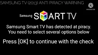 Samsung Smart TV (2013) Anti-Piracy Screen