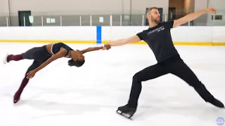 Vanessa James & Eric Radford, "Shiny Happy People" @ReubenandtheDark 2021-22 Short Program