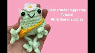 Crochet leggy frog tutorial for beginners