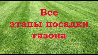 Основные Этапы посадки Газона. Посадка газона. Газон своими руками. Как правильно посадить газон.