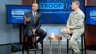 The President Holds a Town Hall with Service Members