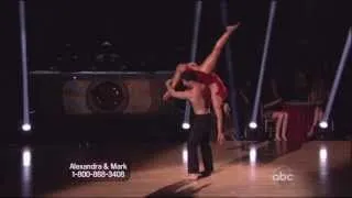 Mark Ballas and Aly Raisman dancing Contemporary on DWTS 4-8-13