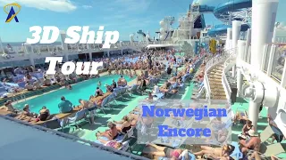 VR180 3D Norwegian Encore Cruise Ship Tour