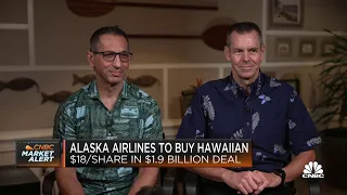 Alaska Airlines and Hawaiian Airlines CEOs break down $1.9 billion cash merger