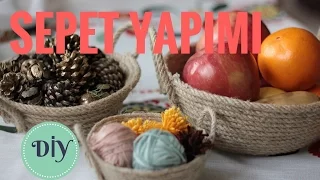 Sepet Yapımı | KENDİN YAP | Rope Basket DIY