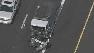 SkyFOX video: Crash causes backup on I-10 in west Phoenix