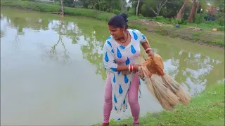Village Net Fishing #shortvideo