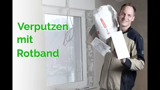 Innenwände verputzen mit Rotband - Kann man das selber machen? // DIY Selbstgemacht aber wie?