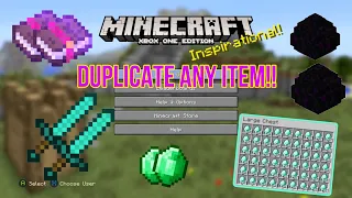 EASY *WORKING* MINECRAFT XBOX ONE EDITION DUPLICATION GLITCH! (Legacy Edition)