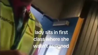 American Airlines Passenger Sits Herself in First Class