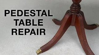 How to Repair Pedestal Table Legs by @FixingFurniture