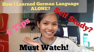 How i Study German Language Alone🤔-6 Tips -German Language-Learn German