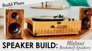 Walnut Bookshelf Speakers | BUILD PLANS | DIY Passive Speaker Build