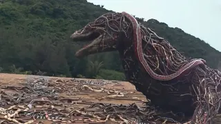 她不是花瓶！美女將巨蜥引到雷區炸傷，成千上萬毒蛇給蛇王報仇，將它緊緊纏住！【巨蜥 Varanus Priscus】#驚悚#恐怖#冒險#動作#Chinesefilm|奇妙影視館