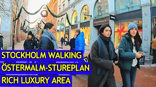 🇸🇪 STOCKHOLM JANUARY 2024 ÖSTERMALM/STUREPLAN [4K SWEDEN WALK]