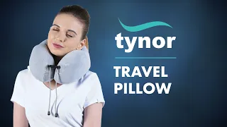 Tynor Travel Pillow (I93) is a portable neck support for resting the neck during sleep.