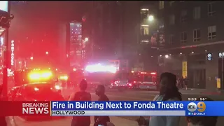 Hollywood Fire Forces Evacuation Of Fonda Theatre