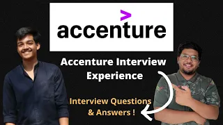 Accenture Latest Interview Experience | Interview Questions & Answers In Detail 🔥🔥