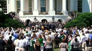 2011 Super Bowl Champs Visit the White House