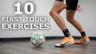 10 Individual First Touch Exercises For Footballers | Improve Your First Touch At Home