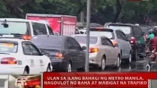 QRT: Ulan sa ilang bahagi ng Metro Manila, nagdulot ng baha at mabigat na trapiko