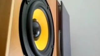 Hi-Fi 2-Way Bookshelf  Kevlar Cone Speakers - Bass I Love You