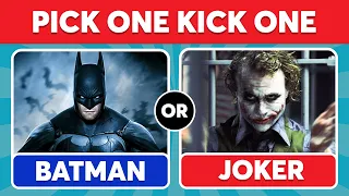 Pick One Kick One! 🦸‍♂️ |  Superheroes and Villains Edition 🦹