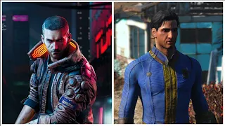 Cyberpunk 2077 Vs Fallout 4 Gameplay Comparison