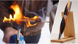 Woodturning | I lit my pens on fire!