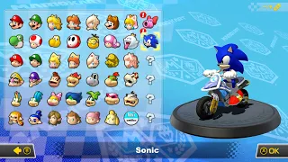Sonic in Mario Kart 8 Deluxe (Mushroom Cup) (4K)
