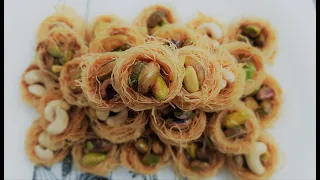 Home Made Baklava | Bird's Nest Baklava | Arabic Sweet | Super Simple Recipe | Must Have Dessert