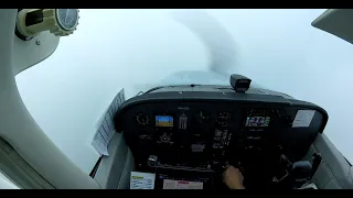 Cessna 172 - IFR flight from Skyhaven to Portsmouth with ATC audio - RNAV 34 approach
