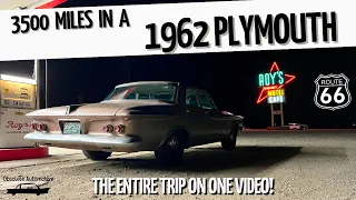 1962 Plymouth 3500 Mile Roadtrip! Obsolete Automotive Adventure. Route 66 MoPar Cross Country Drive!