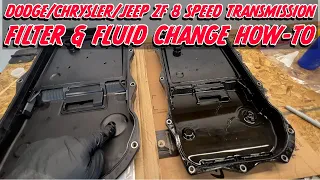 2018 Jeep Grand Cherokee 8 Speed ZF Transmission Filter & Fluid Replacement How-To