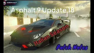 Asphalt 9 New "Italian Season" (Read Desc)