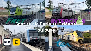 Spot en gare de Sainte-Geneviève des Bois et Savigny/Orge : RER, TER, Intercités et Trains Divers