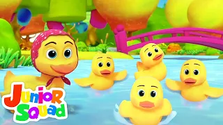 Five Little Ducks went Swimming One Day | Baby Ducks Song | Nursery Rhymes and Kids Songs
