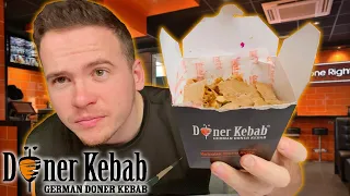 Eating German Doner Kebab DONER GYM BOX W/ Extra Meat!! 🥙