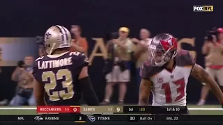 Mike Evans & DeSean Jackson vs Marshon Lattimore & Ken Crawley (2017 wk 9) | WR vs CB Highlights