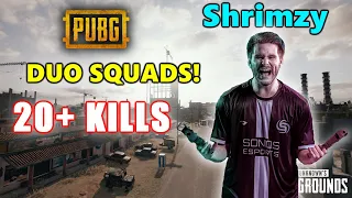 Soniqs Shrimzy & Kickstart - 20+ KILLS - DUO SQUADS! - PUBG