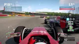 F1 2014 AOR British Grand Prix lap 1 dispute